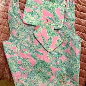 Lilly Pulitzer Pink and Green Travel Bag Set- Never Used, Closet Kept